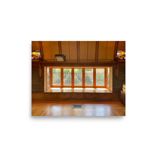 Frank Lloyd Wright Home Window Nook (Oak Park, IL)