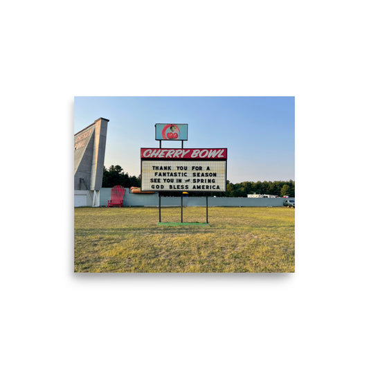 Cherry Bowl Drive-In Sign (Honor, MI)